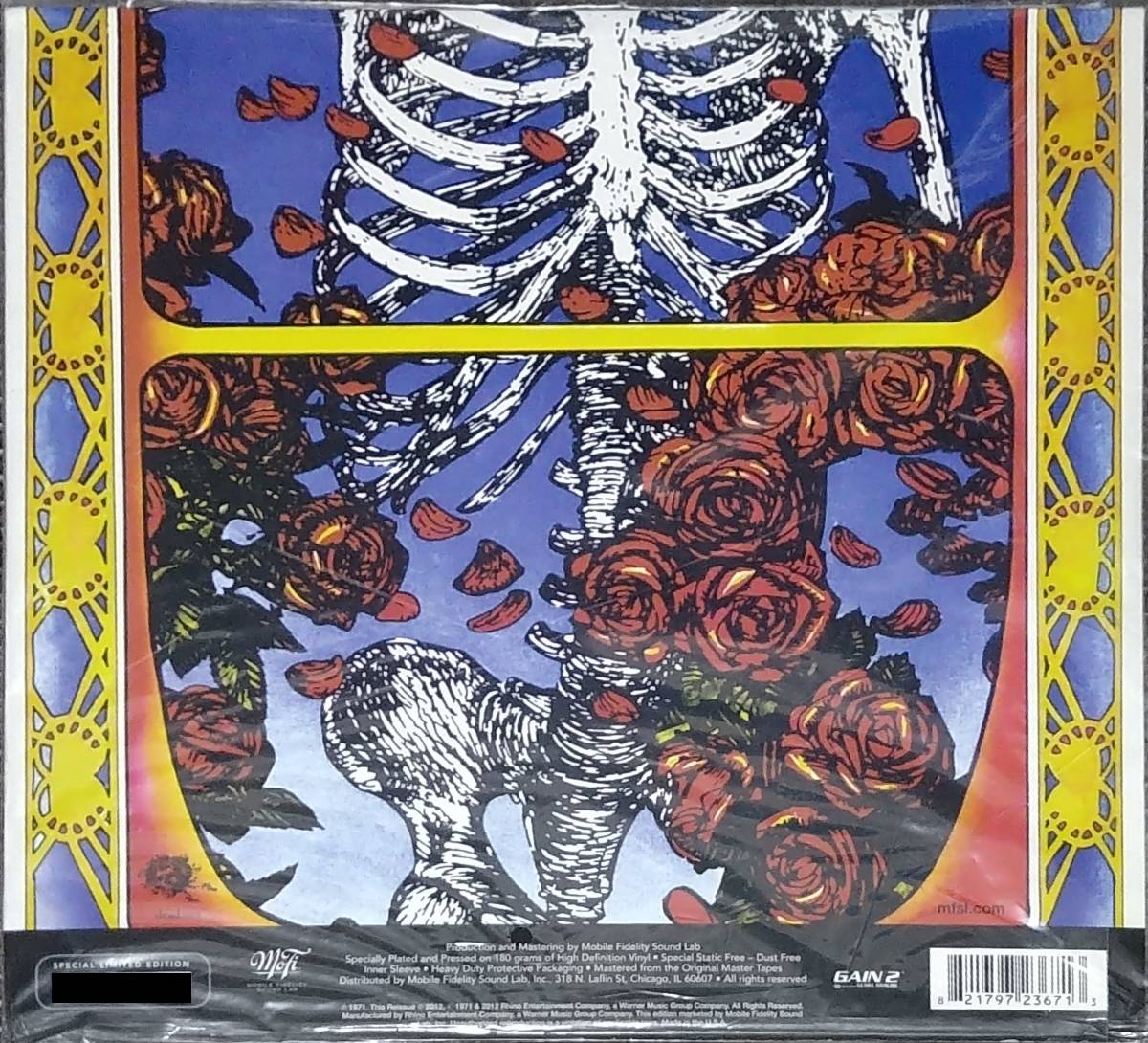 新品 即決 MFSL LP グレイトフル・デッド スカル＆ローゼズ Grateful Dead Skull & Roses モービル・フィデリティ Mobile Fidelity 180g_画像3
