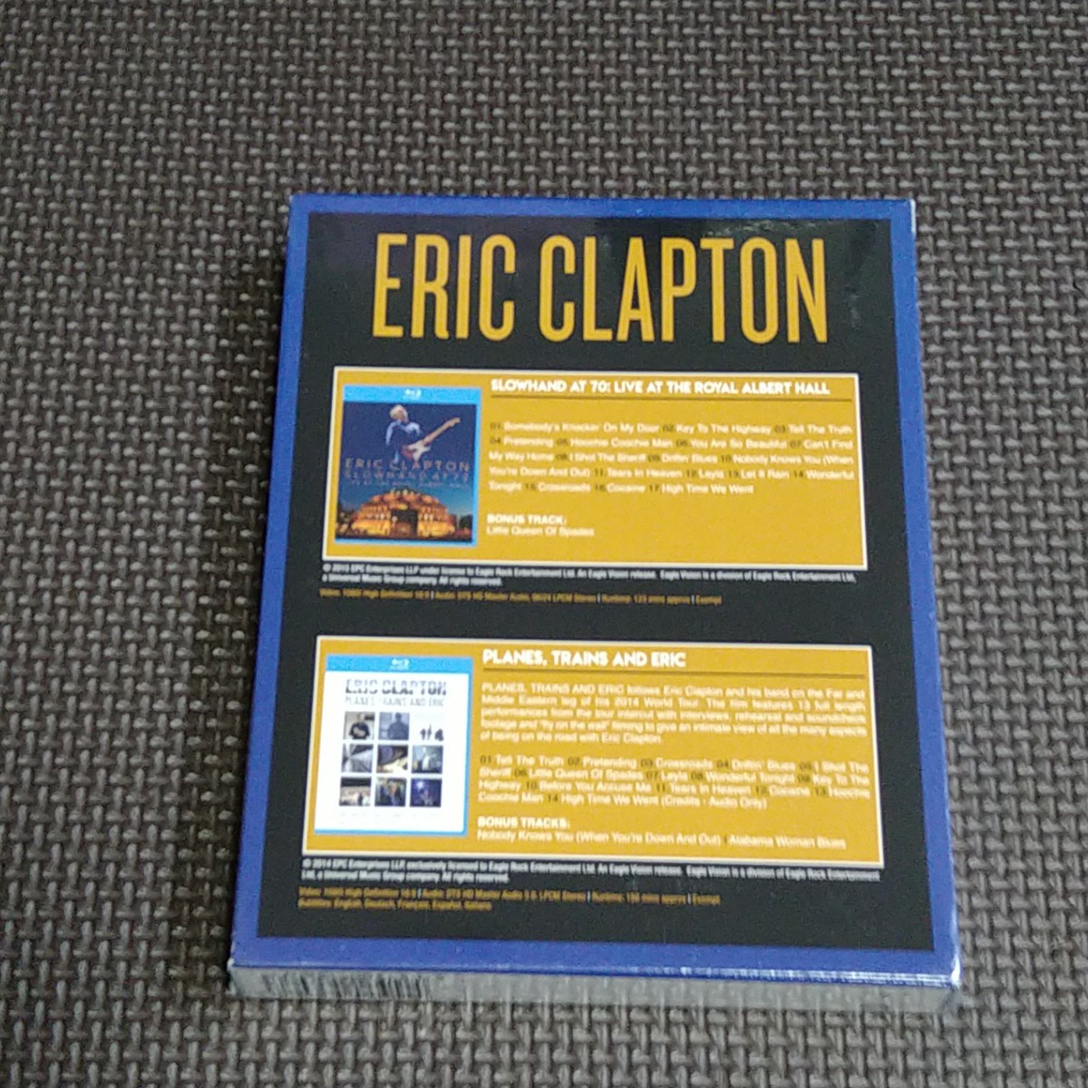 新品 即決 エリック・クラプトン Eric Clapton Slowhand at 70 Live at the Royal Albert Hall Planes, Trains and Ericの画像5