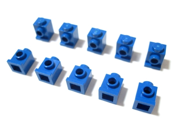 凸レゴ凸　%4070　1x1ヘッドライトブロック（青）　10個_画像2