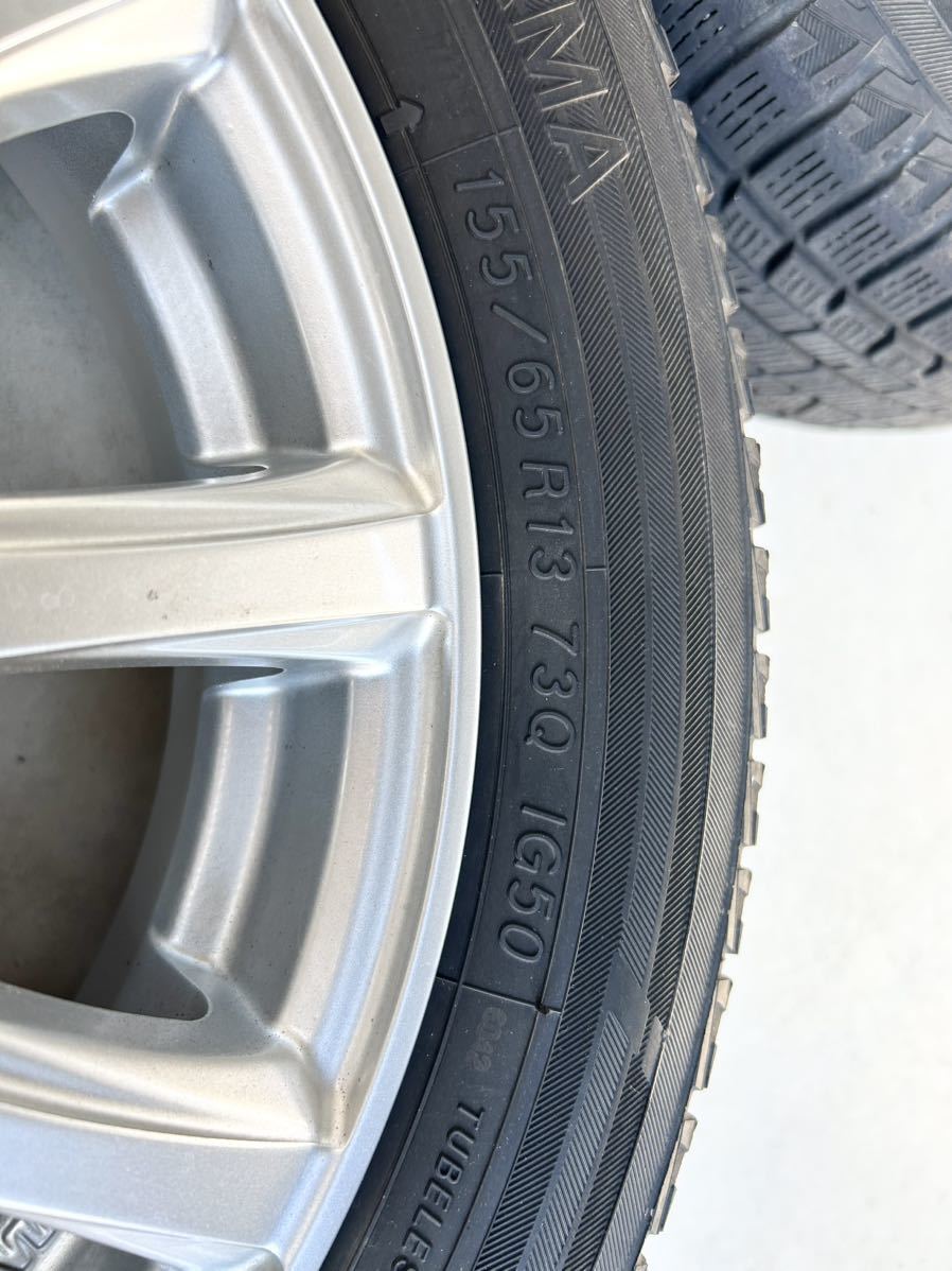 スタッドレスタイヤ 155/65R13 4本セット　ワゴンR エブリィ ラパン　_画像7