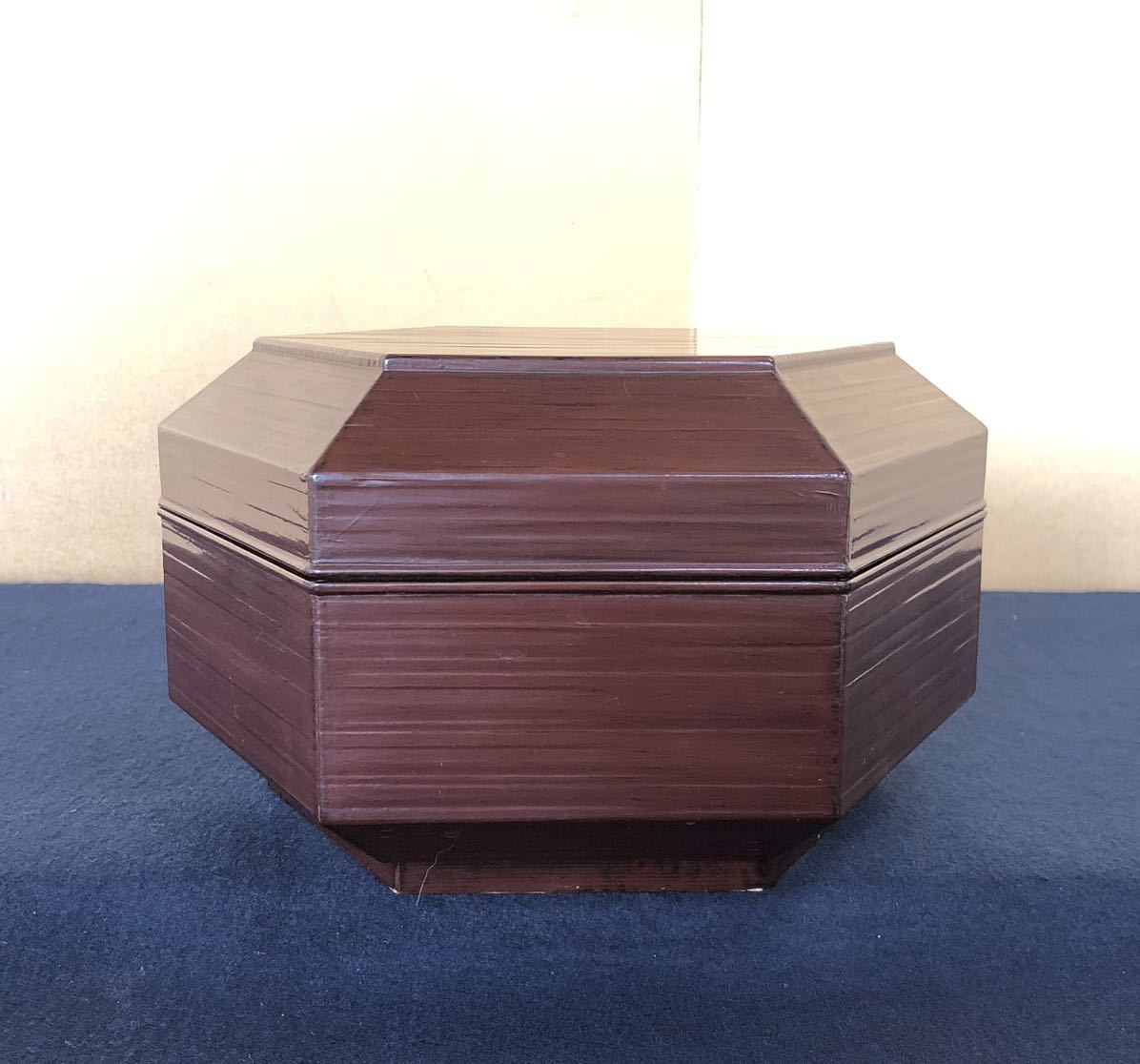 《R》茶道具 喰籠 菓子器【塗師/表悦作】木製漆器 共箱 （240111く5）