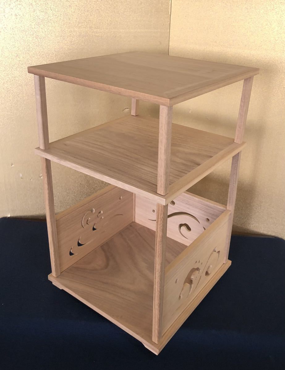 《R》茶道具 荒磯棚 組立式 元箱　（240109く4）