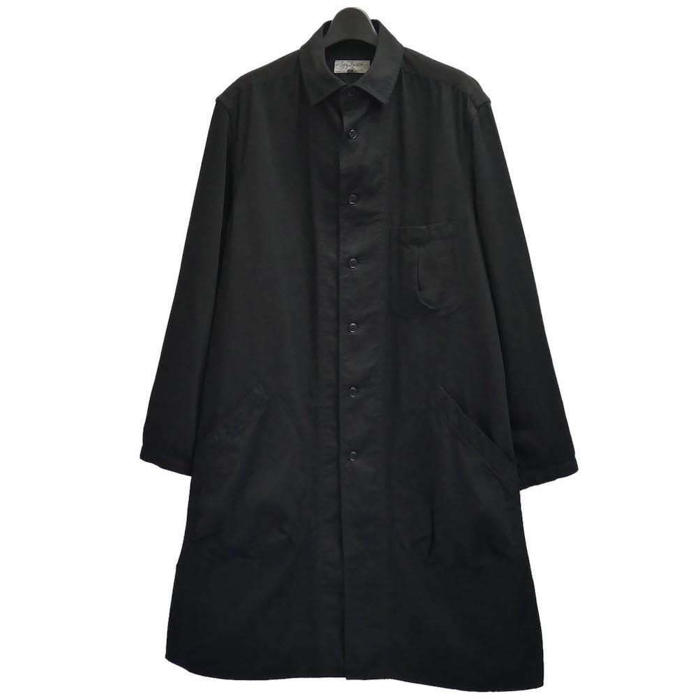 Yohji Yamamoto POUR HOMME 2016aw 製品染めコットン シャツ コート　16aw プールオム ロングシャツ ツイル ワーク_画像1