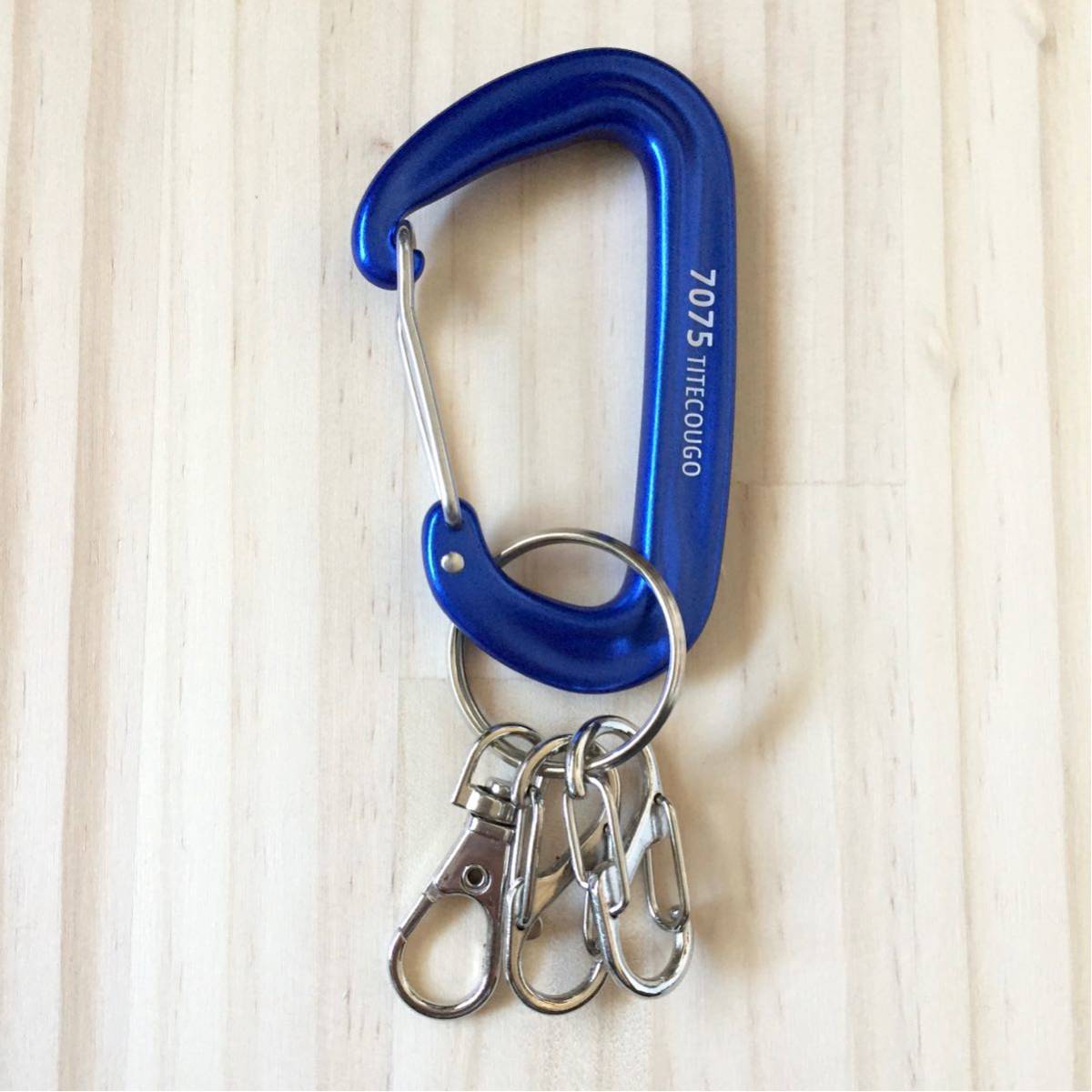 新品 BEAMS Carabiner Keyholder ビームス カラビナキーホルダー 12KN アルミニウム合金 EDC OUTDDOR ハンモック クライミング レスキュー_画像1