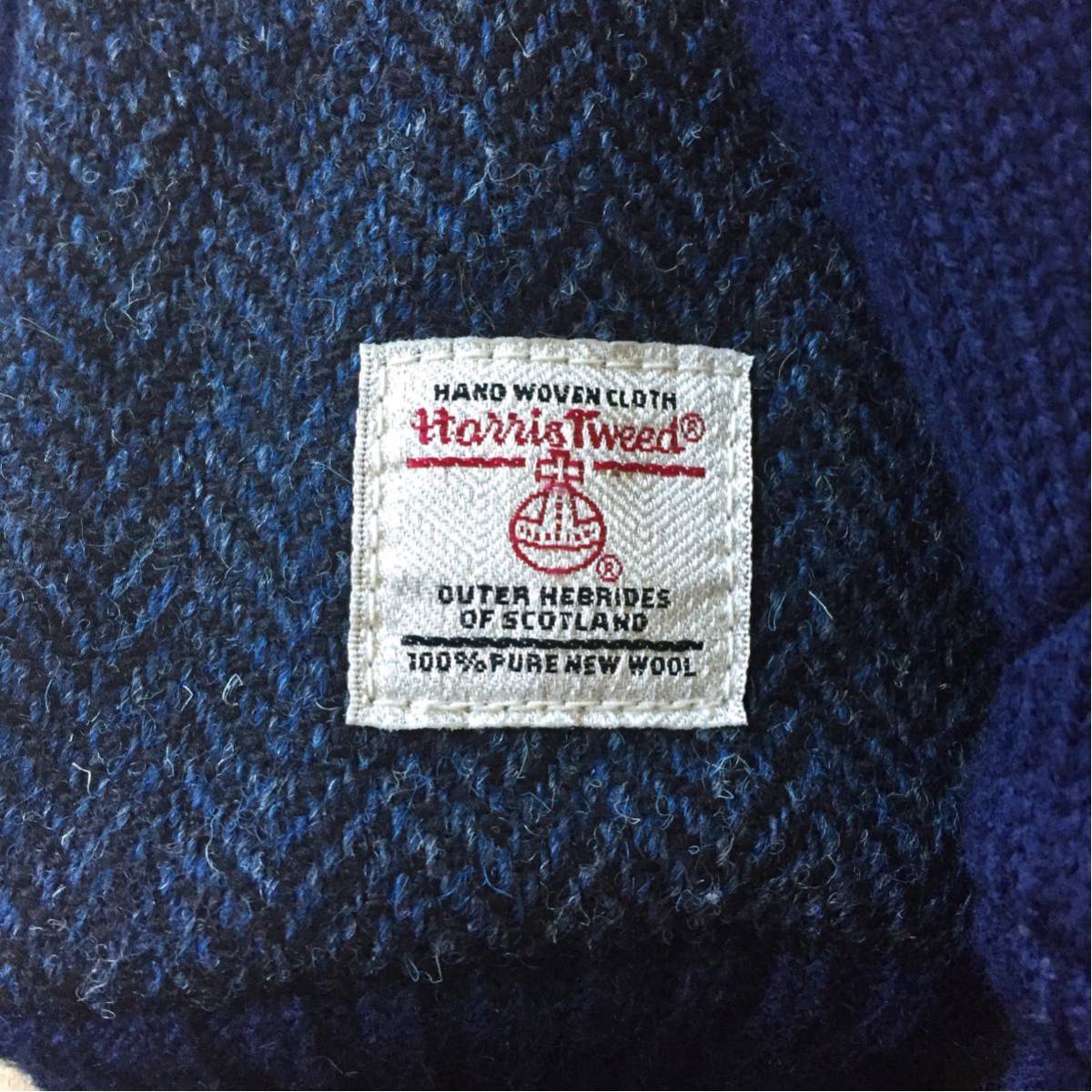 美品 BEAMS Harris Tweed Fingerless Glove ビームス ハリスツイード フィンガーレスグローブ 手袋 別注品 限定アイテム スコットランド_画像2