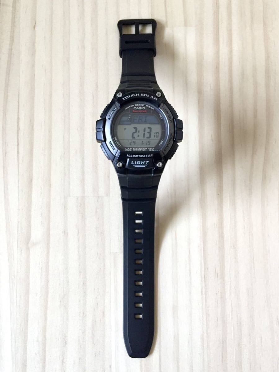 美品 BEAMS CASIO SOLAR Digital Watch ビームス カシオ ソーラー デジタルウォッチ 腕時計 太陽光発電 ワールドタイム ストップウオッチ_画像6