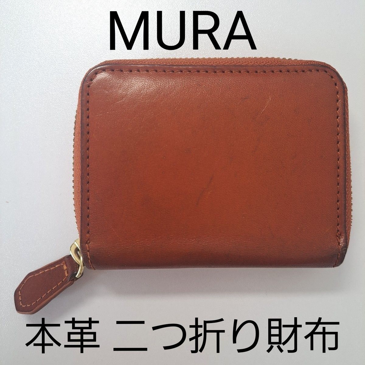 MURA  二つ折り財布 コインケース イタリアンレザー スキミング防止 財布