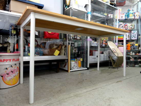 札幌市内近郊限定 良品計画 フリーデスク オーク材 幅：約150cm MUJI 無印良品 机 ミーティング テーブル オフィス 作業台 家具 中央区の画像3