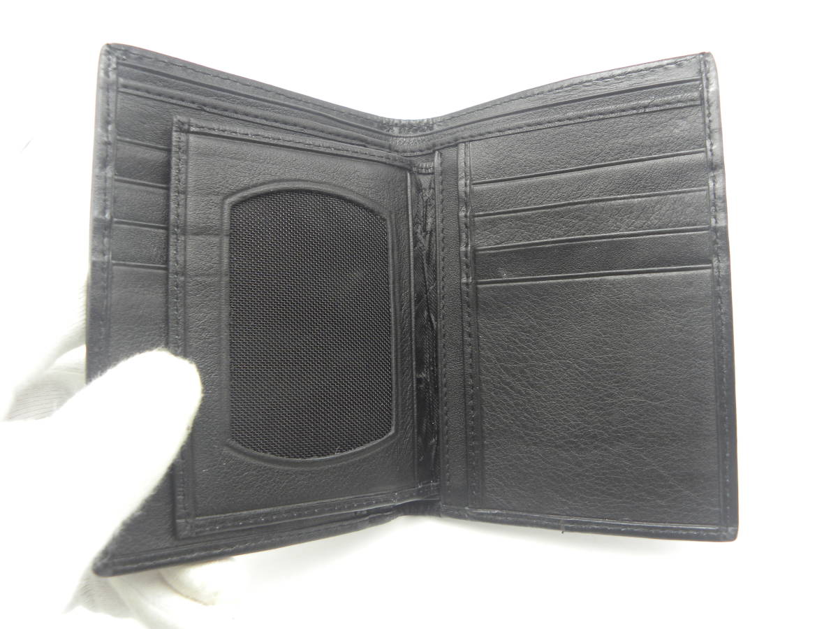Genuine Stingray Skin　スティングレイ 二つ折り財布　2つ　まとめ　エイ革　黒 ブラック　未使用品　5682_画像9