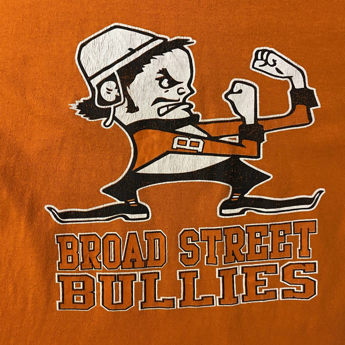 アメリカ古着　BROAD STREET BULLIES　半袖　Tシャツ　アメフト　2XL ビッグサイズ　コットン　【Q207】_画像7