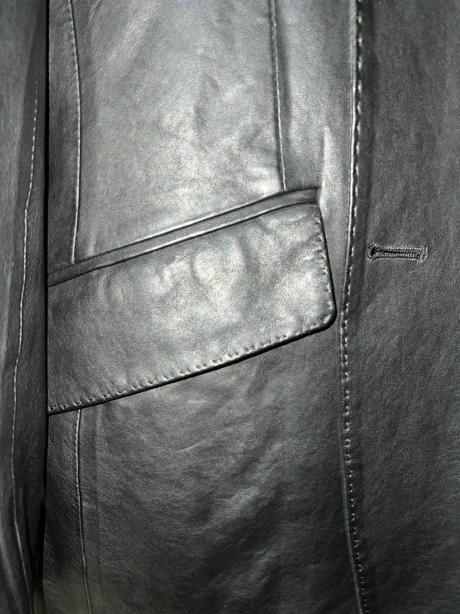 ポールスミス　コレクション　レザーテーラードジャケット　羊革　サイズM_画像10