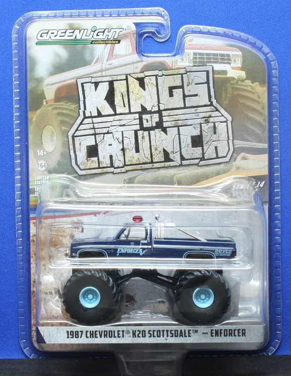 1/64 グリーンライト Enforcer - 1987 Chevrolet K20 Scottsdale モンスタートラック（Kings of Crunch Series 14）_画像1