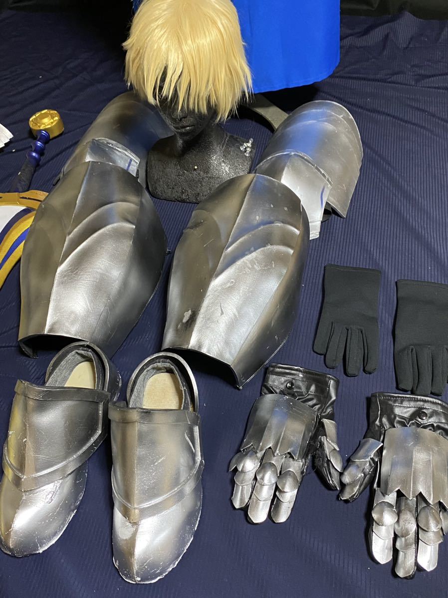 コスプレ衣装 Fate/GrandOrder FGO プロトアーサー ウィッグ衣装鎧装備一式フルセット