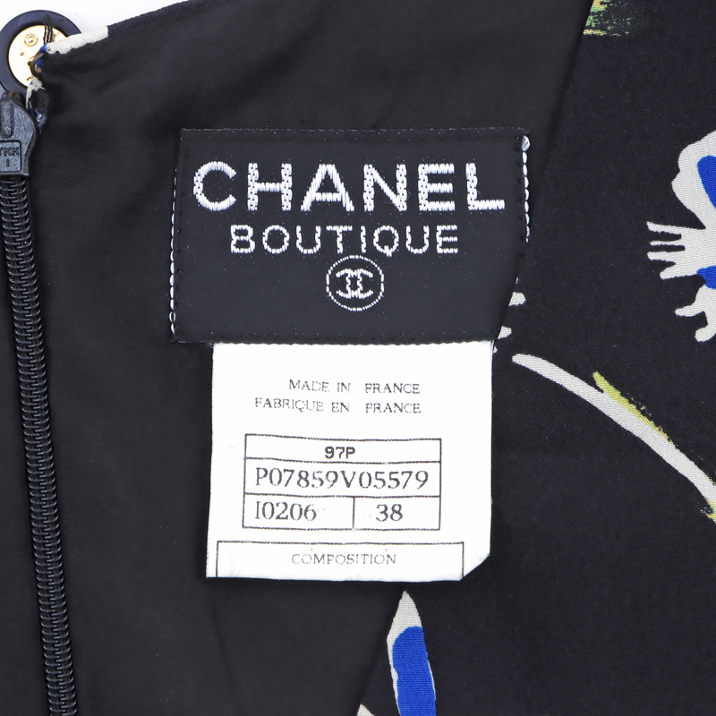  Chanel CHANEL платье 1997 годы шелк черный 