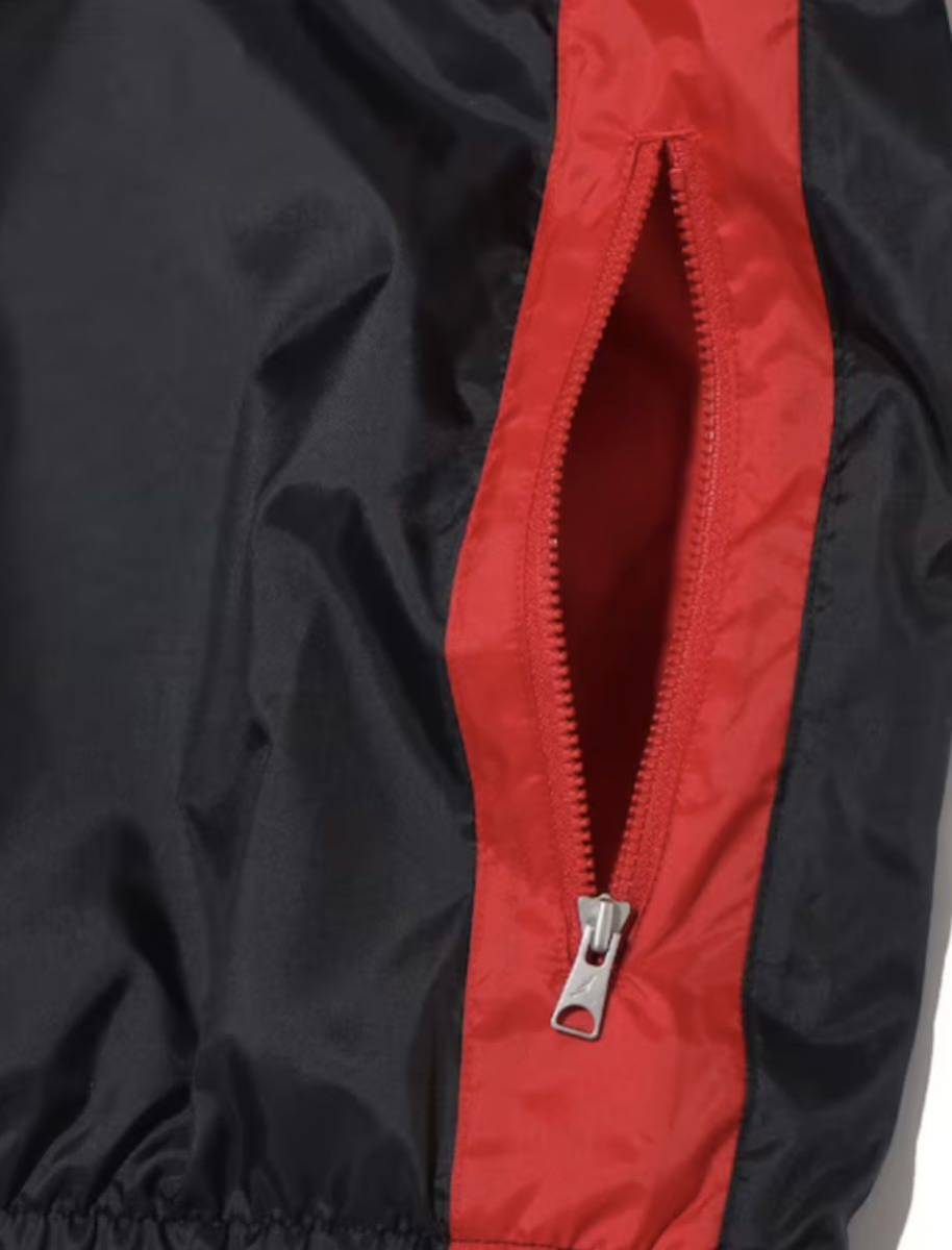 新品 未使用 ジョーダン ESS ウーブン ジャケット JORDAN BRAND WOVEN JACKET BLACK/GYM RED SIZE L ブラック レッド ブレッド 定価13200円_画像6