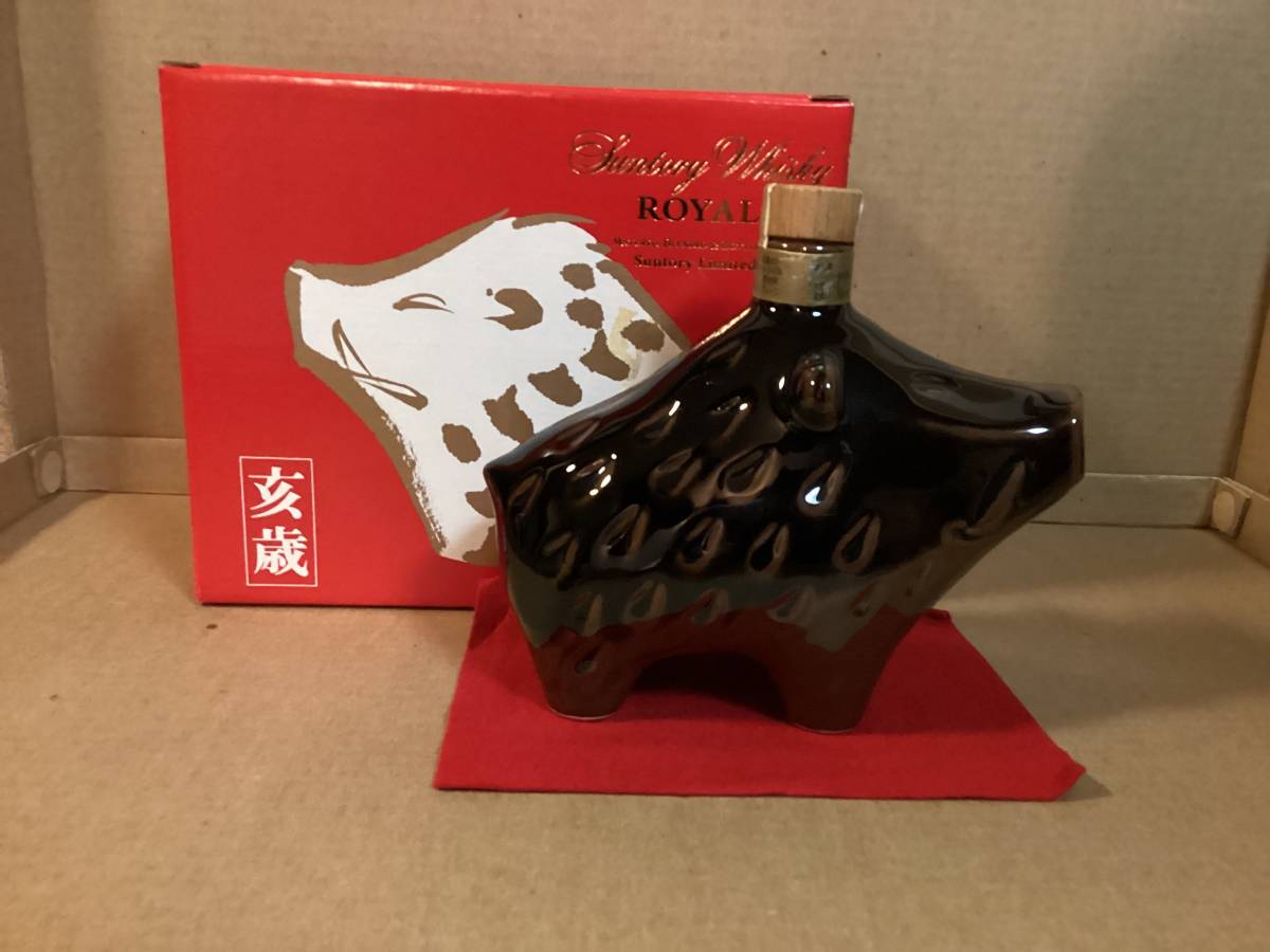 SUNTRY WHISKY ROYAL 12 1995 亥 サントリーウイスキーロイヤル12ボトル 亥(猪)_画像2