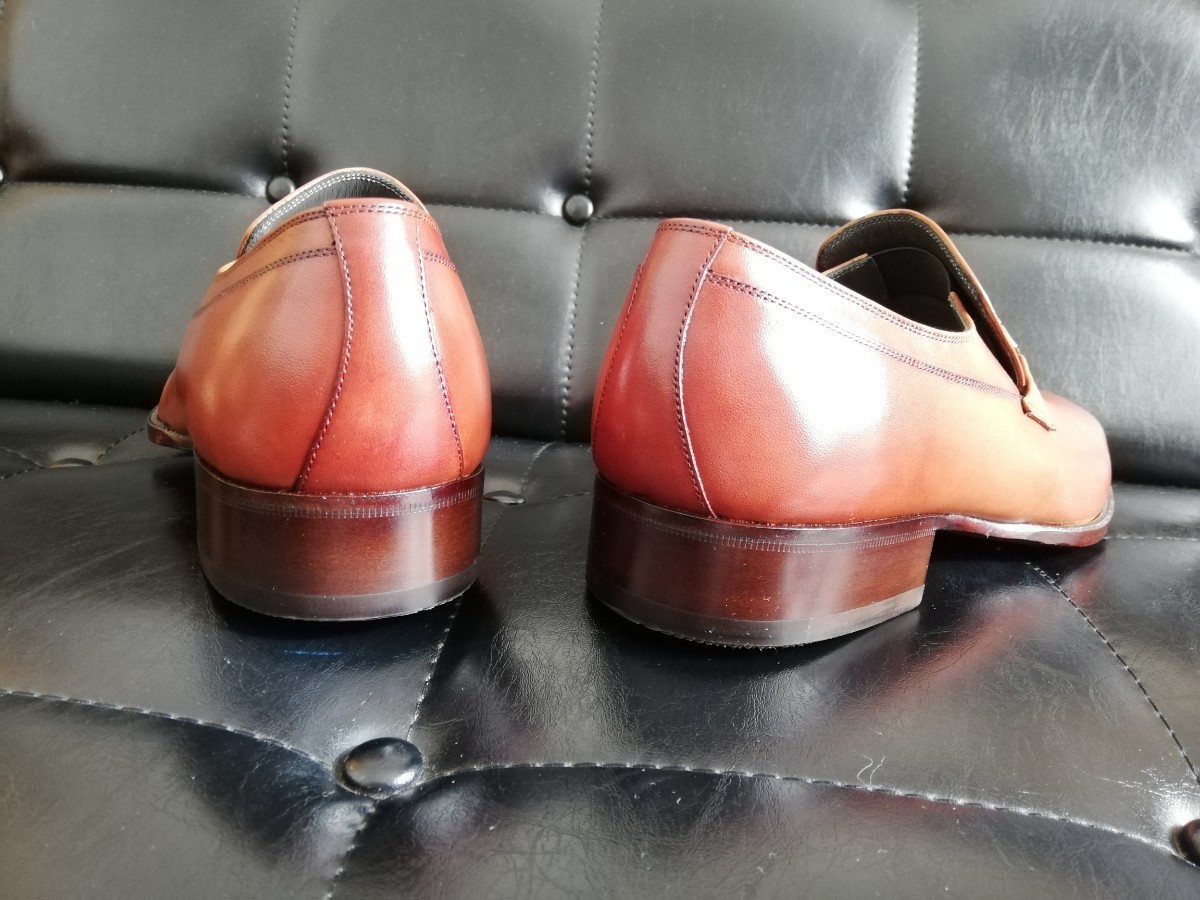 未使用 marelli ビット プレーントゥ 25.5 マレリー 革靴 ビジネスシューズ_画像6