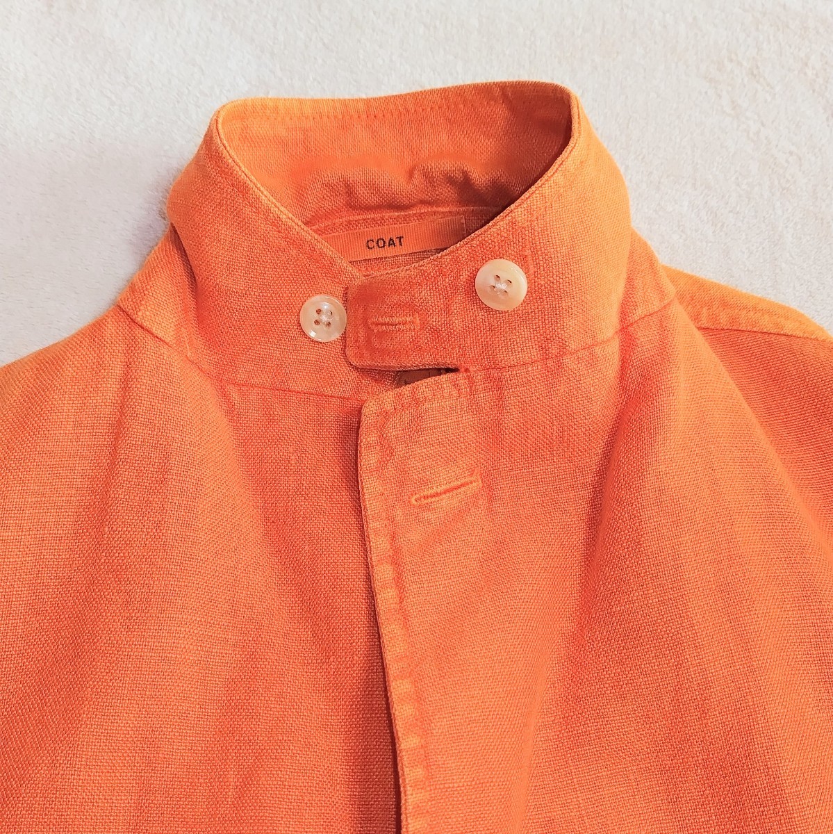 BOGLIOLI ボリオリ ジャケット テーラードジャケット リネン 麻 メンズ オレンジ サイズ48 Lサイズ イタリア製 中古 古着 送料無料 M1_画像3