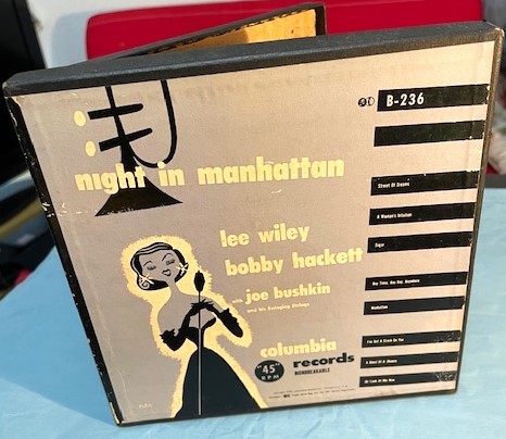 Lee Wiley Night in Manhattan COLUMBIA 45rpm ALBUM(7inch x4) JAZZ VOCAL_画像1