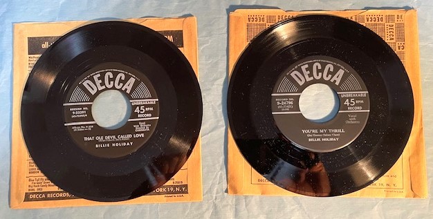 Billie Holiday DECCA 45rpm ALBUM 9-250 (7inch x 4) JAZZ VOCALの画像6