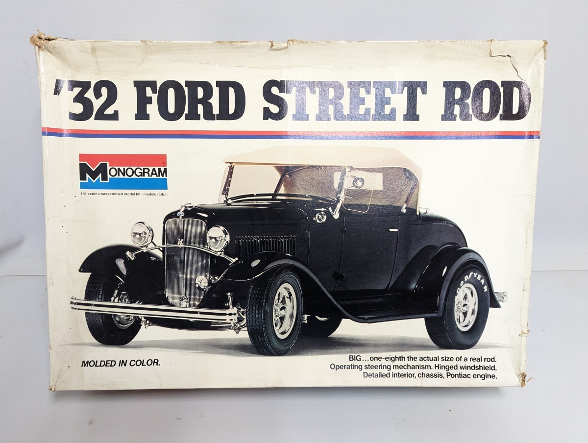 ■希少 未組立 MONOGRAM モノグラム 1/8 ’32 フォード ストリート ロッド FORD STREET ROD プラモデル■_画像1