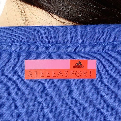  Adidas Stella sport sweat crew neck top M size regular price 8789 jpy blue blue STELLA SPORT reverse side nappy sweatshirt 