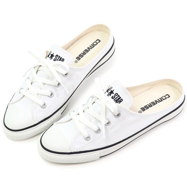 コンバース オールスター S ミュール スリップ オックス 24cm US5 ホワイト 白 ALL STAR S MULE SLIP OX スリッポン アーモンドトウ_画像1