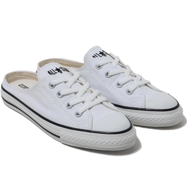 コンバース オールスター S ミュール スリップ オックス 24cm US5 ホワイト 白 ALL STAR S MULE SLIP OX スリッポン アーモンドトウ_画像2