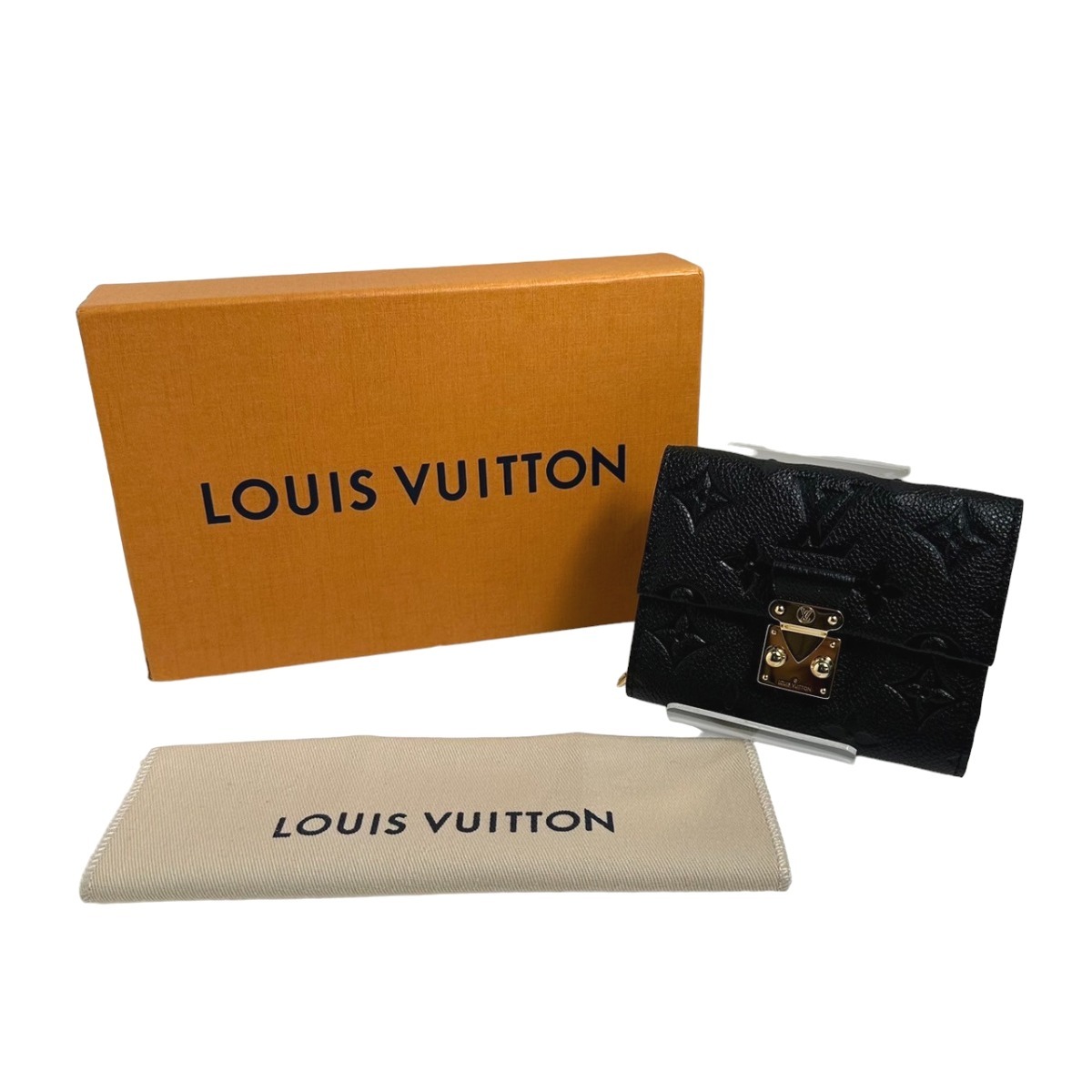 ルイヴィトン 三つ折り財布 M80880 ポルトフォイユ・メティス アンプラント 三つ折り財布 LOUIS VUITTON ブラック レディース_画像1