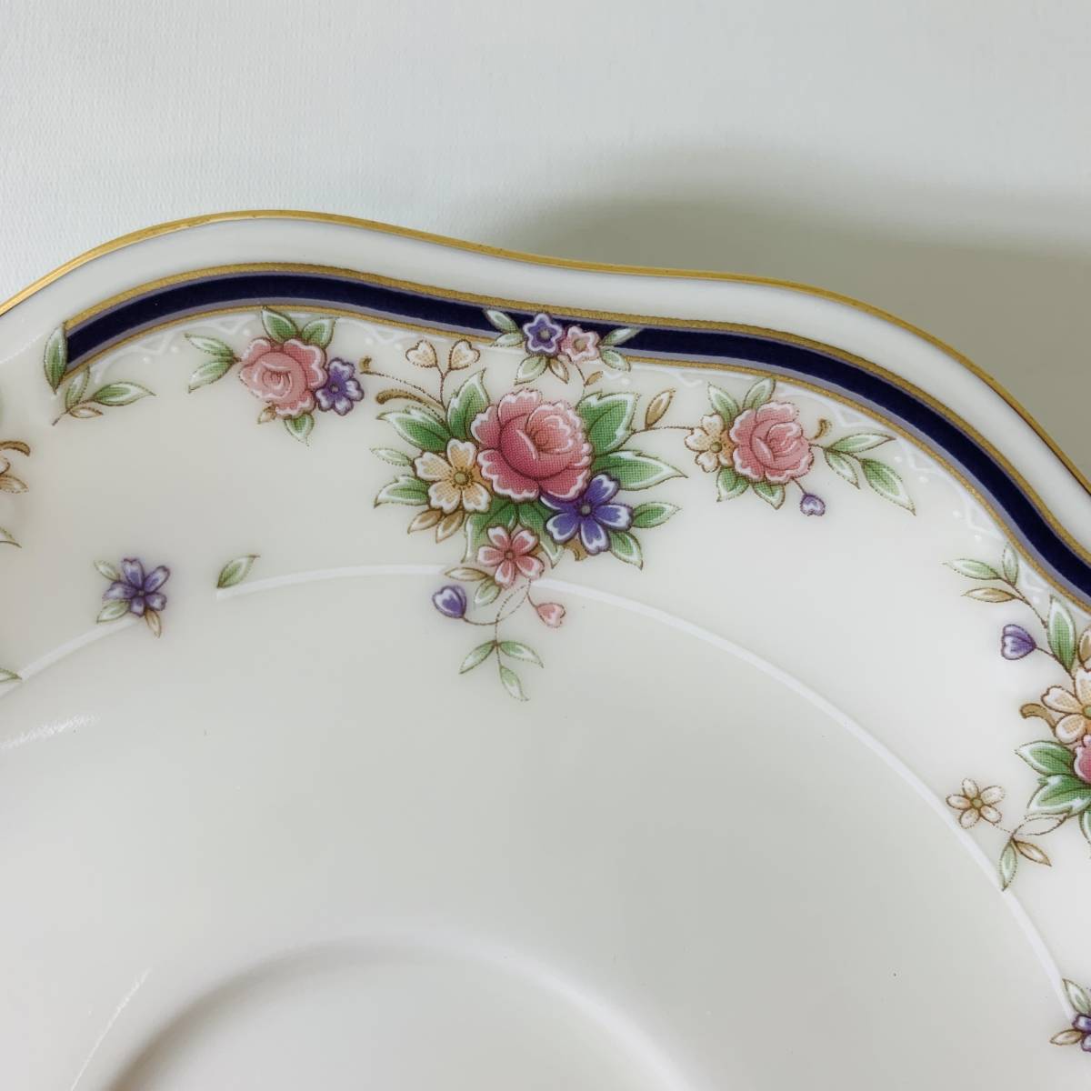 Noritake ノリタケ カップ＆ソーサー 2客セット 花柄 ボーンチャイナ※2400010306365_画像4