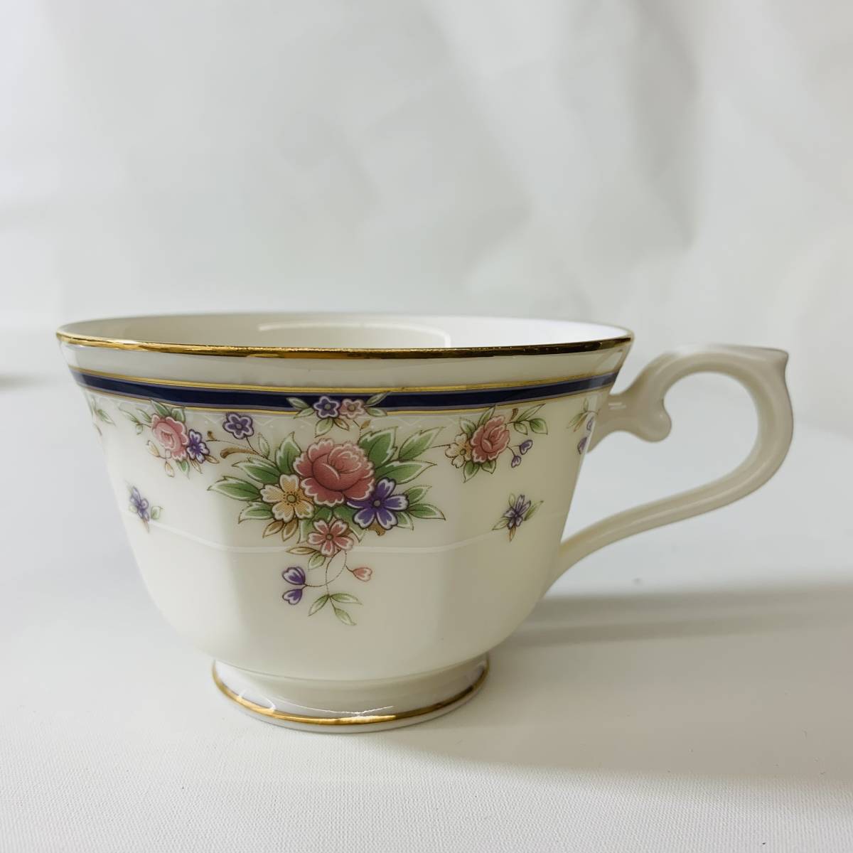 Noritake ノリタケ カップ＆ソーサー 2客セット 花柄 ボーンチャイナ※2400010306365_画像6