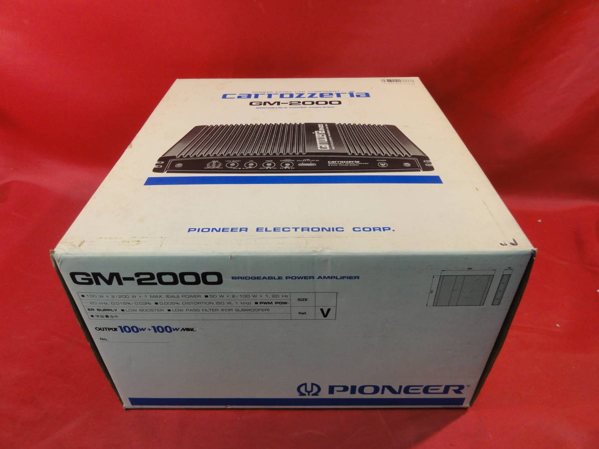 新品未使用品　PIONEER carrozzeria POWER AMPLIFIER GM-2000_画像1