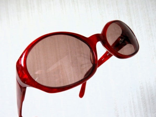 MORGENTHAL FREDERICS NEW YORK VINTAGE RED FRAME GLASSES HAND MADE in FRANCE 検）モーゲンタール　フレデリクス