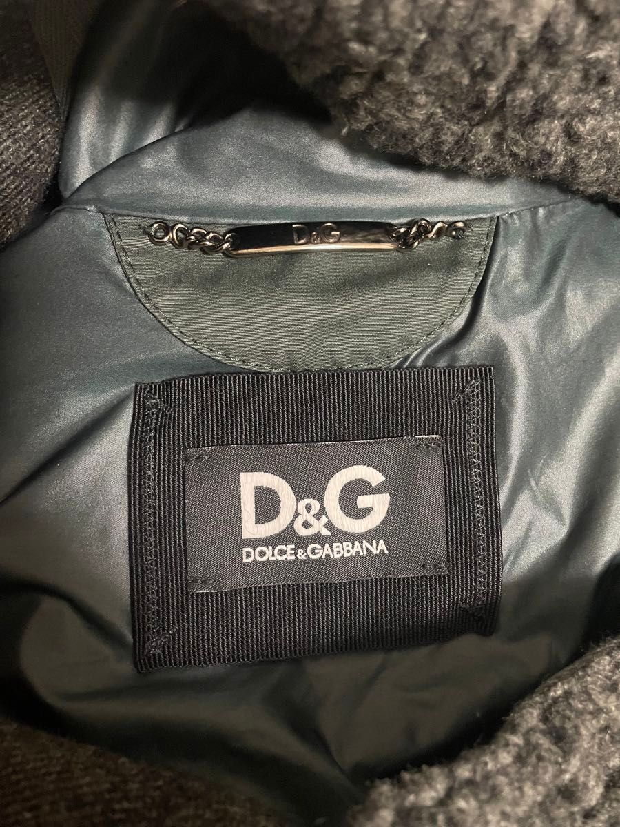 D&G DOLCE&GABBANA M-51 モッズコート44 ボアライナー付き ドルガバ　ミドル丈 ジップアップ カーキ 緑