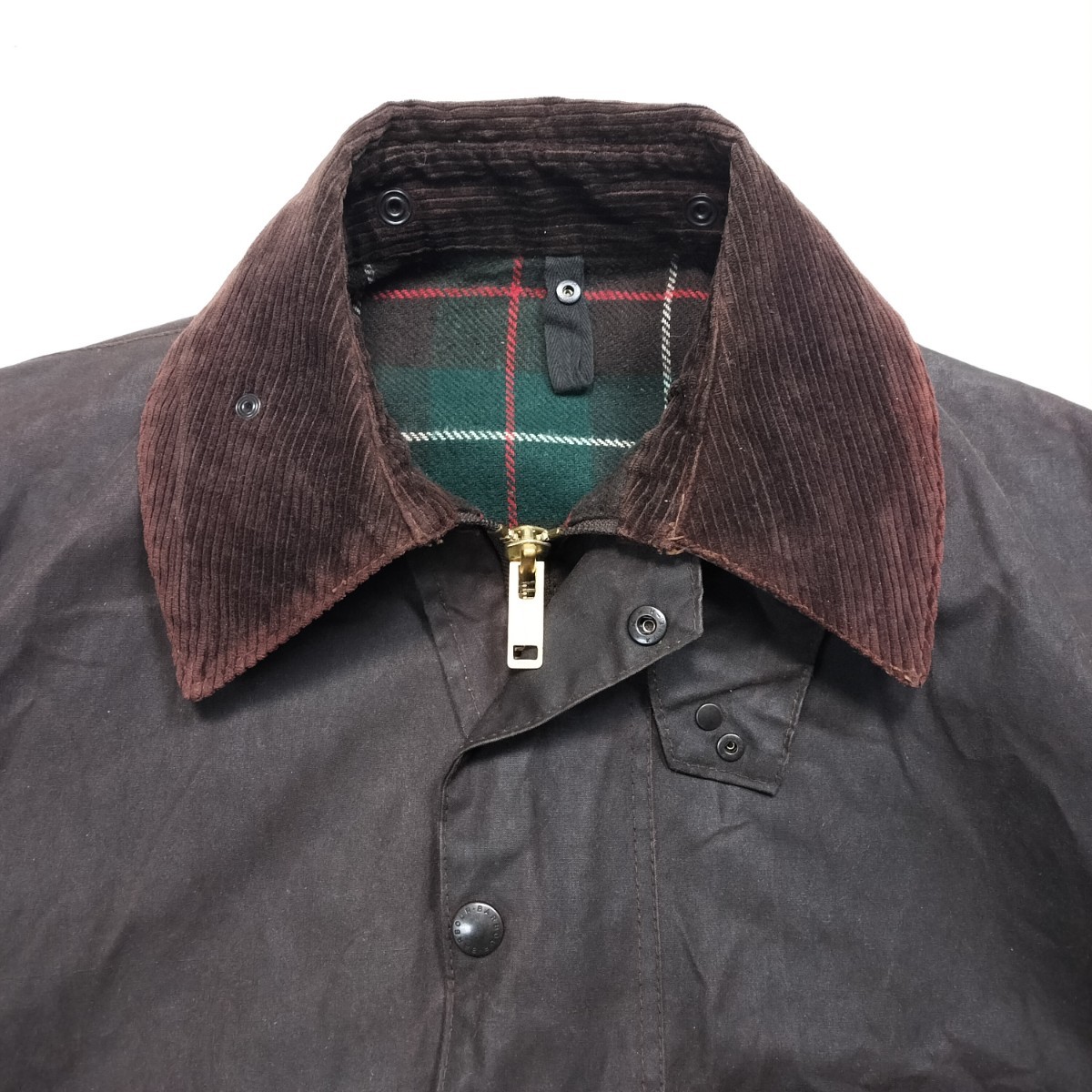 Mint 80s BARBOUR northumbria c40ラスティックブラウン　2ワラント YKK棒ジップ ビンテージ　バブアー　ノーザンブリア　  2クラウン