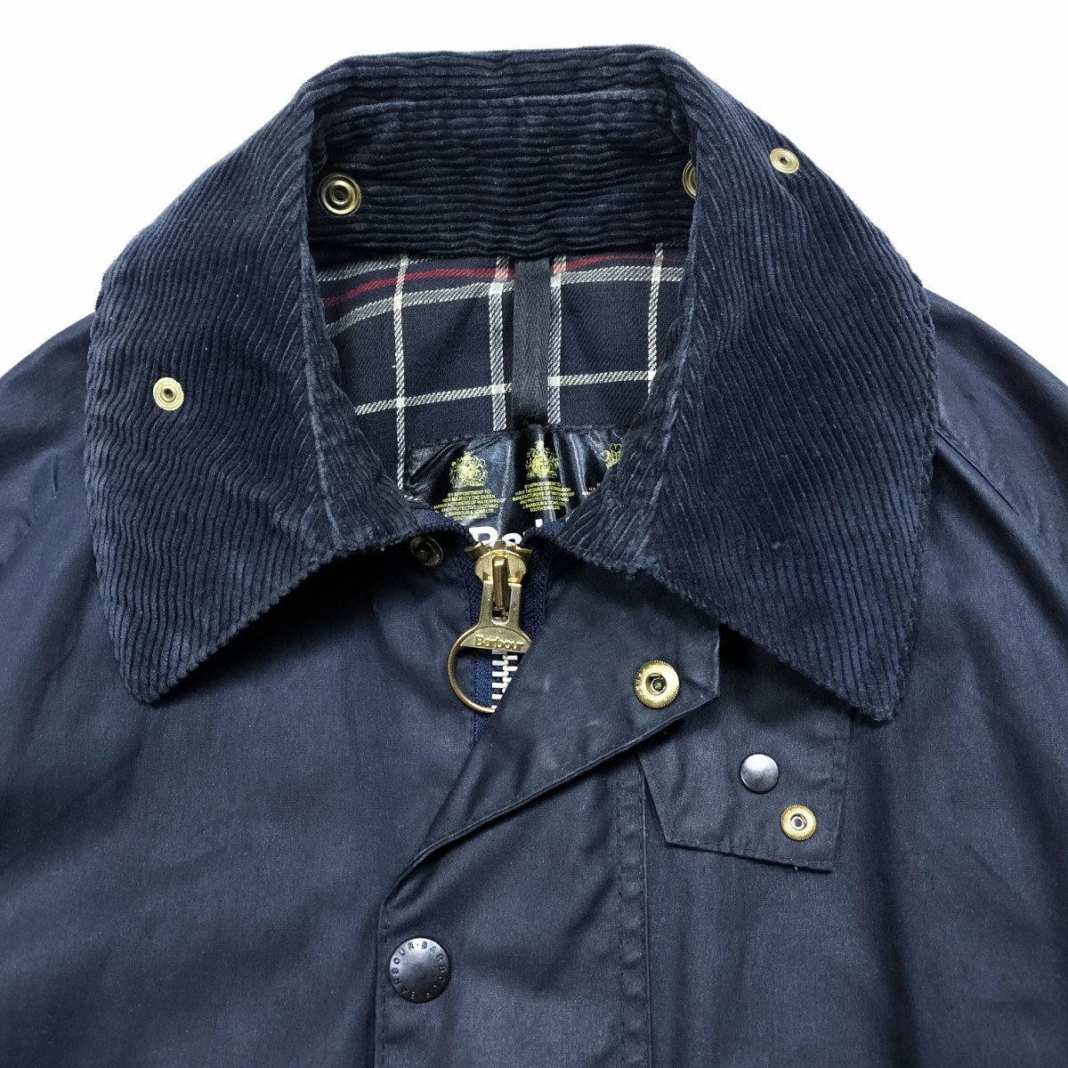 Mint 90s Barbour beaufort バブアー　ビューフォート　c36-38程度　ネイビー　3クラウン_画像2