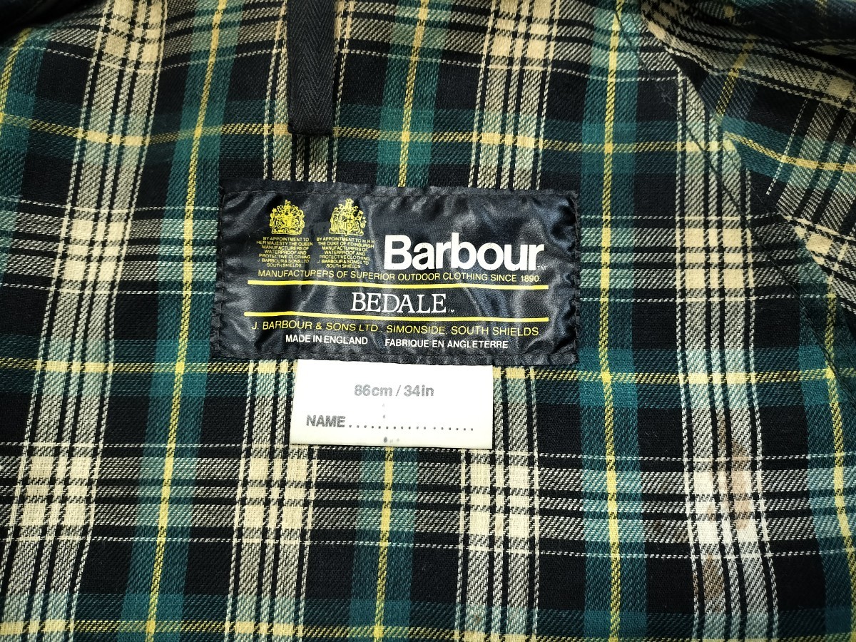 デッドストック級 80s Barbour bedale 2クレスト バブアー ビデイル 4