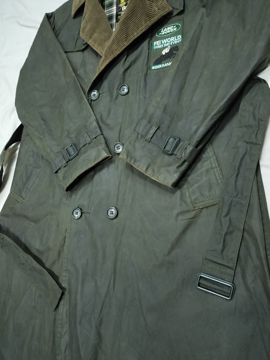 90s Barbour Trench Coat LAND ROVER c36 ビンテージ バブアー 90s Barbour Trench Coat LAND ROVER c36 ビンテージ バブアー