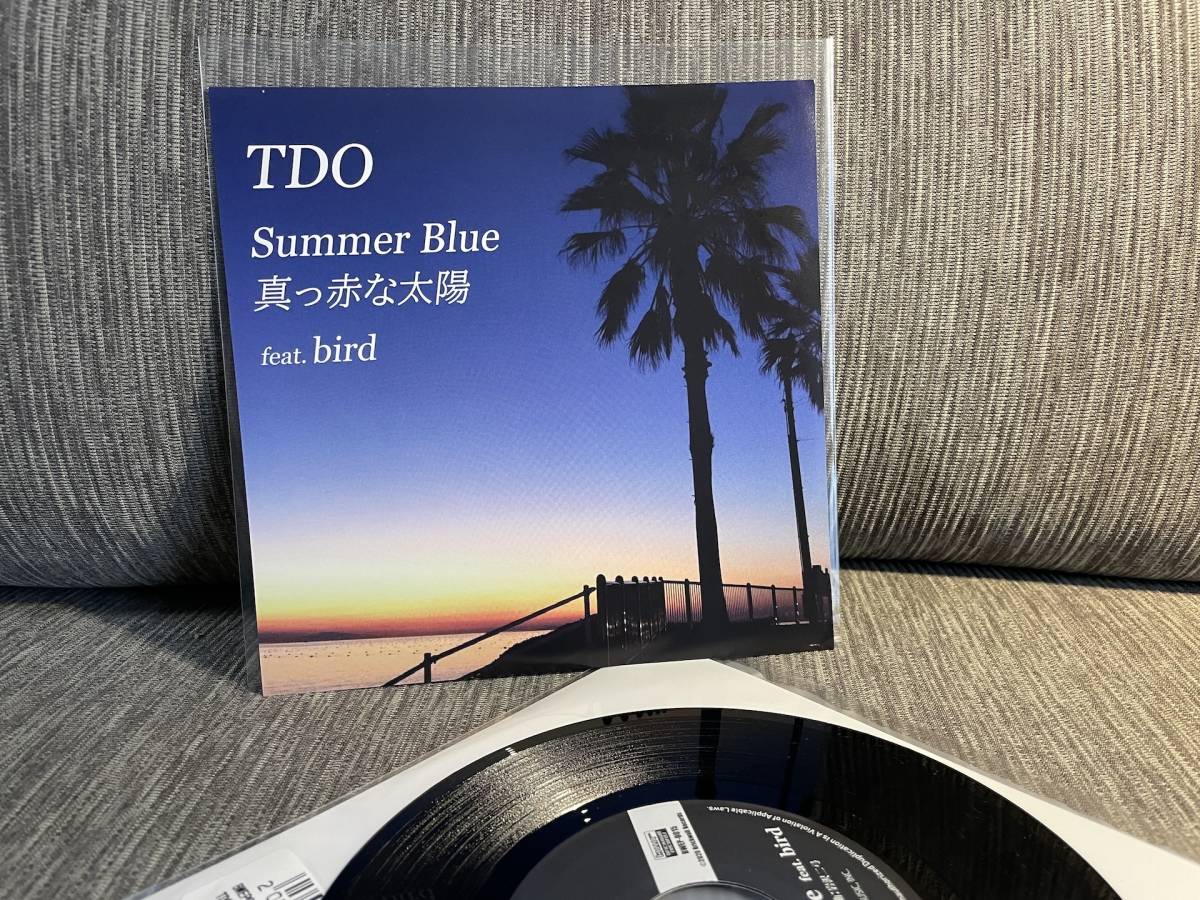 ◆ 7インチ TDO feat. bird バード / Summer Blue, 真赤な太陽 (EP) VINYL ◆_画像1