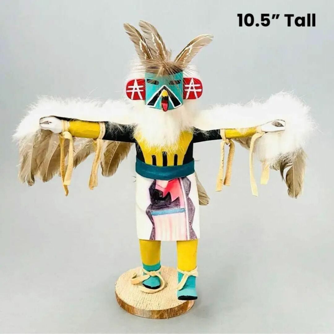 10.5インチTall イーグル Eagle カチナ 精霊 インディアン ホピ ネイティブアメリカン　ナバホ　アメリカ　伝統工芸品　アート