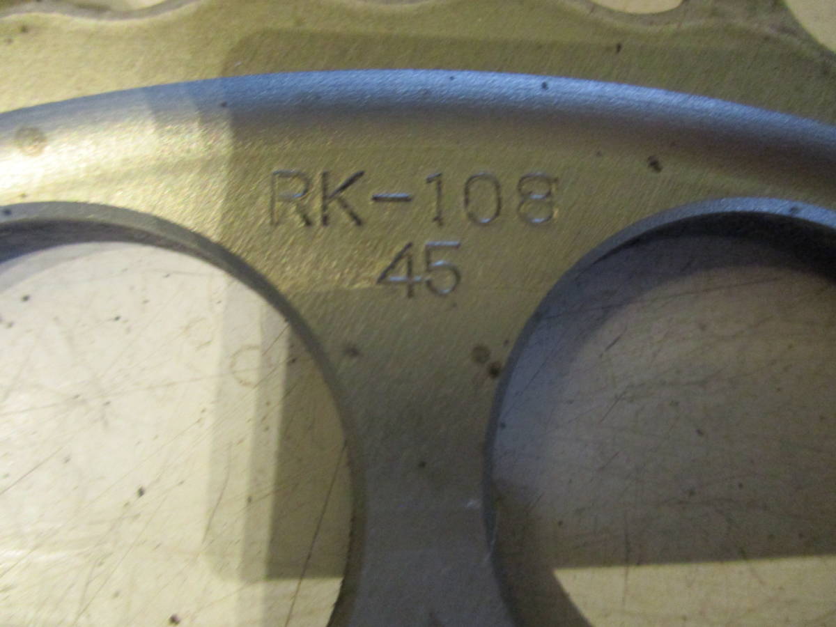 ZRX1200R サンスター スプロケット RK108 RK-108 45丁の画像4