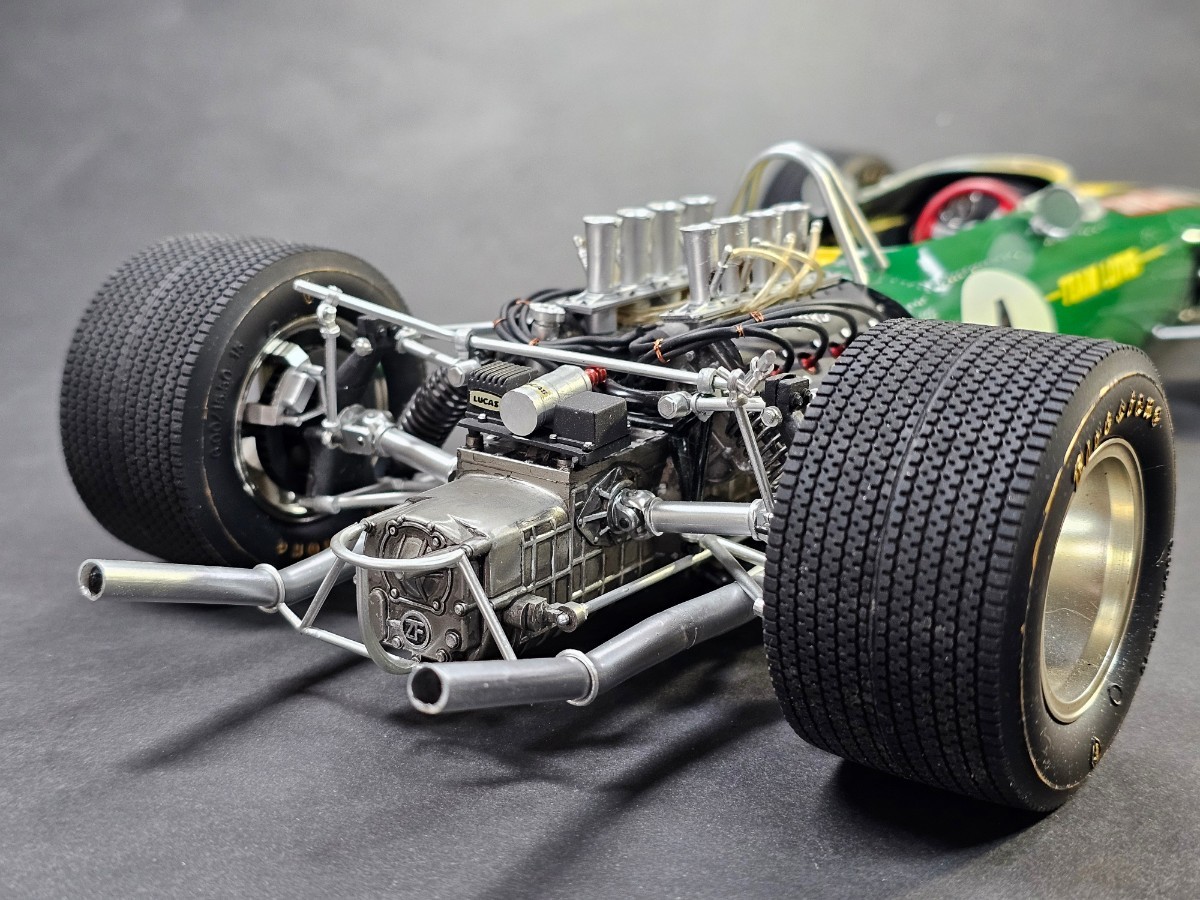 プラモデル　完成品　タミヤ1/12 ロータス49フォード　ビッグスケールシリーズNo.12　　　　　　　　　　 　　#4 Jim Clark 　　同梱不可_画像8