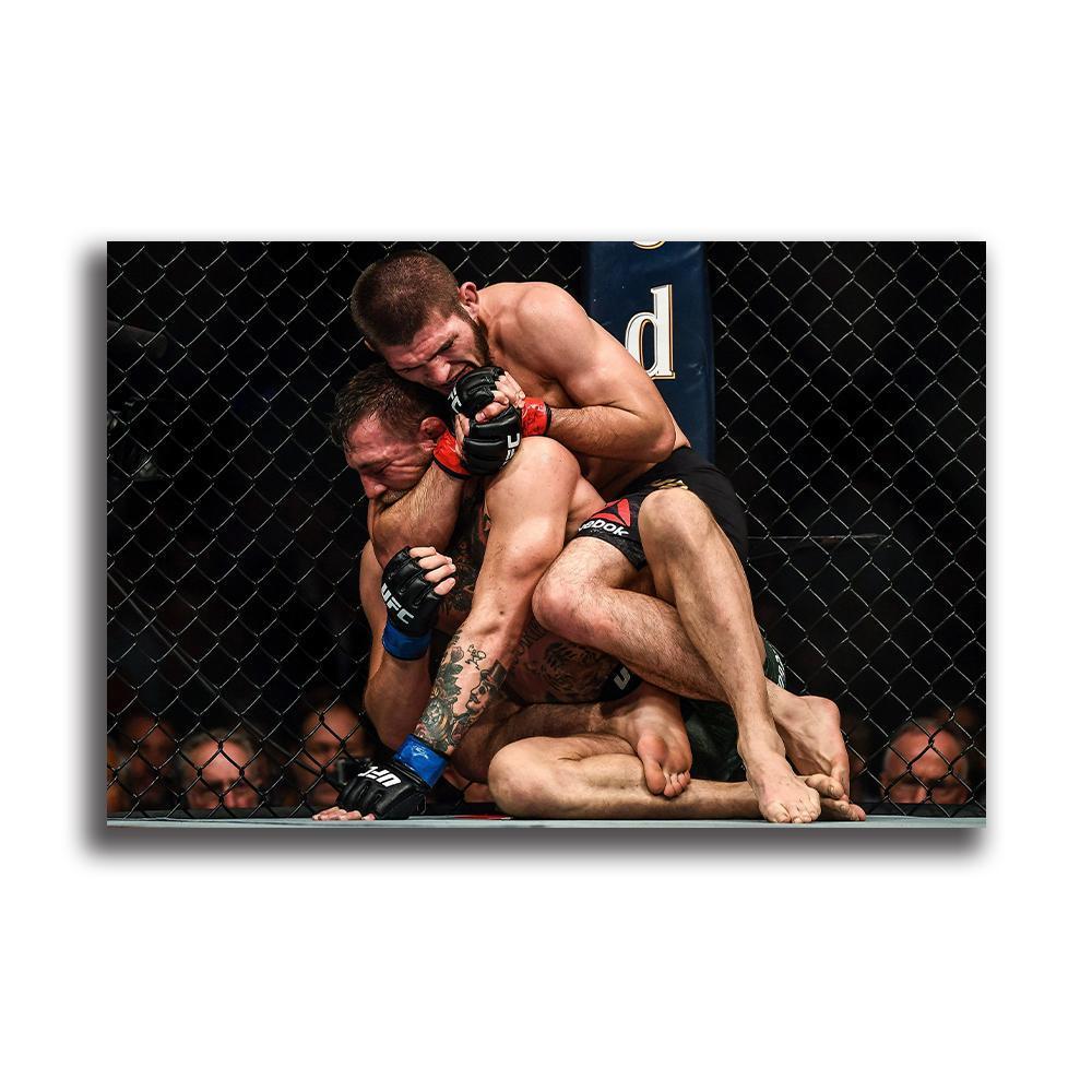 コナー・マクレガー ハビブ・ヌルマゴメドフ 特大 ポスター 150x100cm 海外 UFC 総合 格闘家 ボクシング グッズ 雑貨 絵 写真 大 1_画像3
