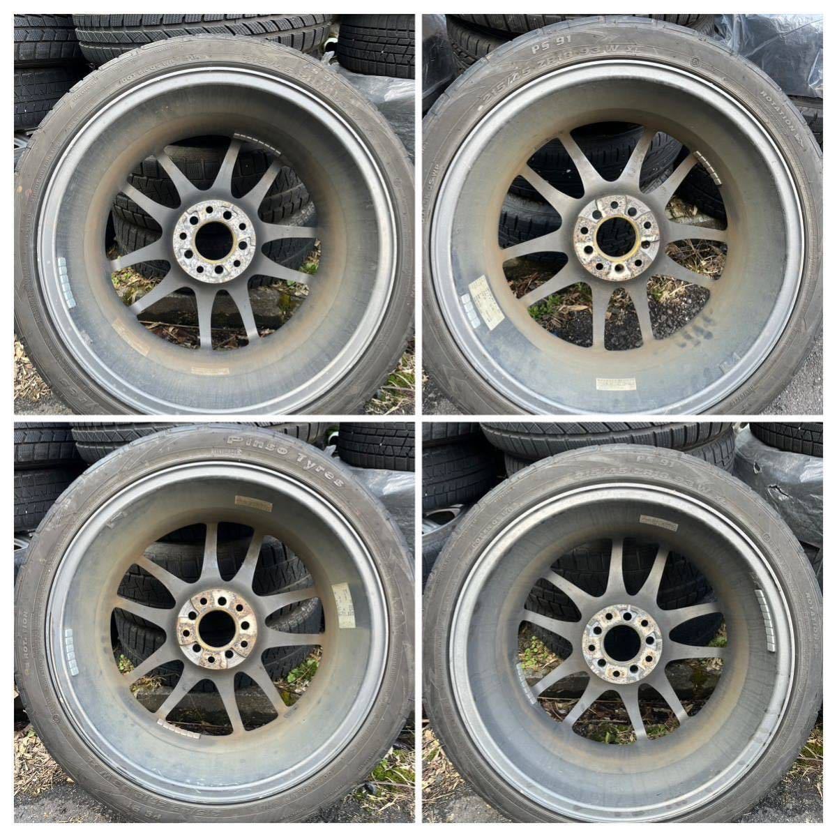 １円売切り ワーク WORK エモーション カイ EMOTION Kai 18インチ 7.5J+42 8.5j+43 5H114.3 rays エンケイ BBS _画像6