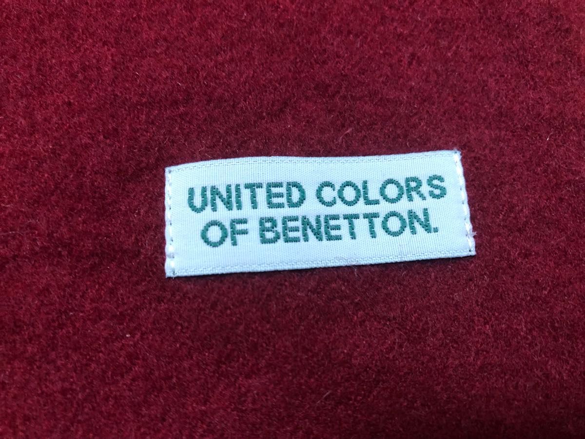 ベネトン united colors of benetton マフラー 赤