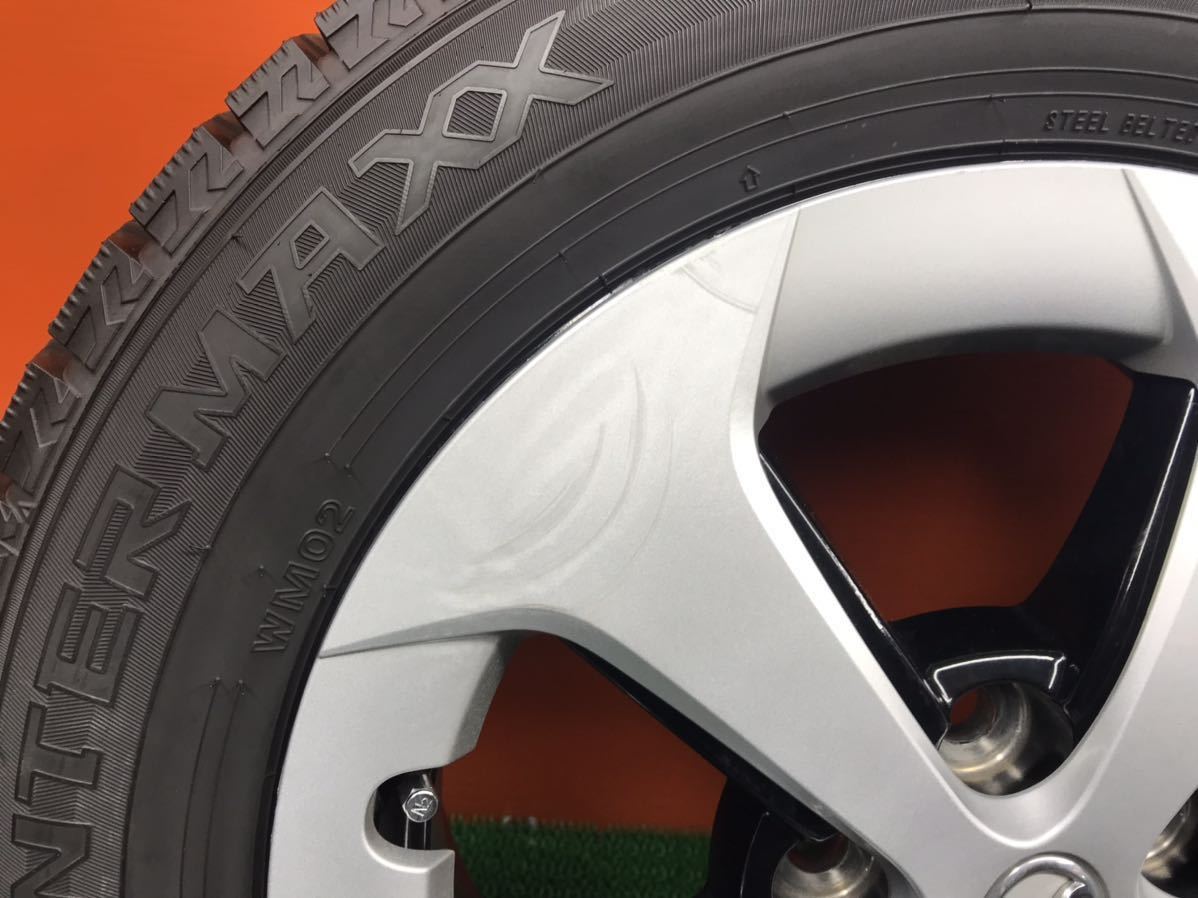 9t-228)冬 195/65R15 DUNLOP Winter Maxx WM02 8.5分山 トヨタ純正 プリウス30系後期_画像9