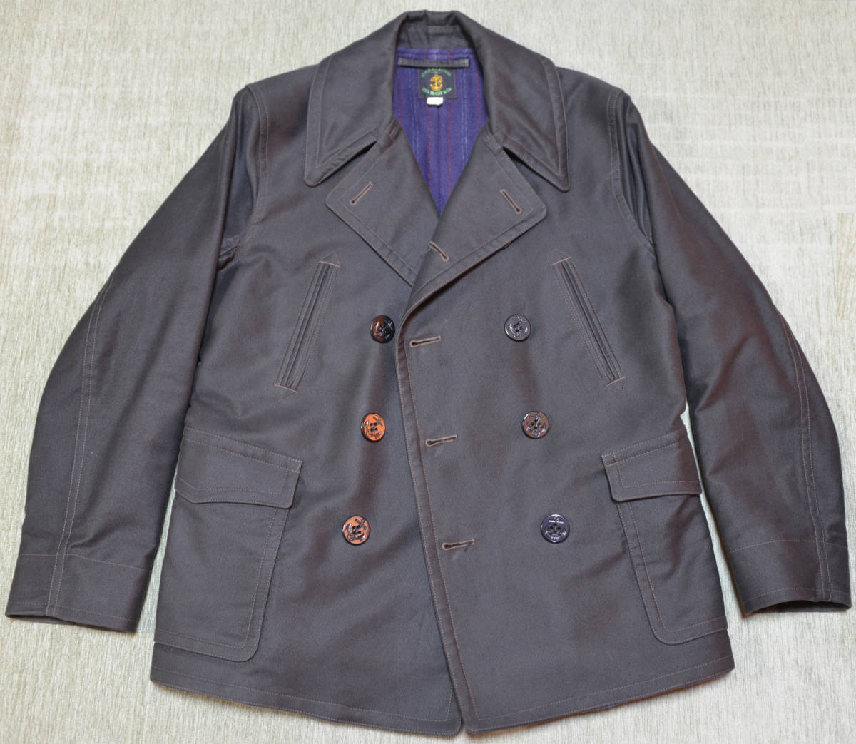 【トイズマッコイ】コットングログラン ピーコート U. S. NAVY PEACOAT COMMERCIAL , GROSGRAIN TMJ1435 Pコート TOYS McCOY 送料無料_画像1