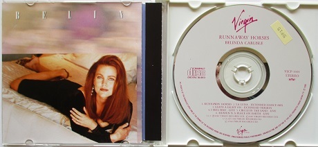 べリンダ・カーライル・ランナウエイ・ホーシズ。ＣＤ。レンタル落ち。Ｖｉｒｇｉｎ。_画像6