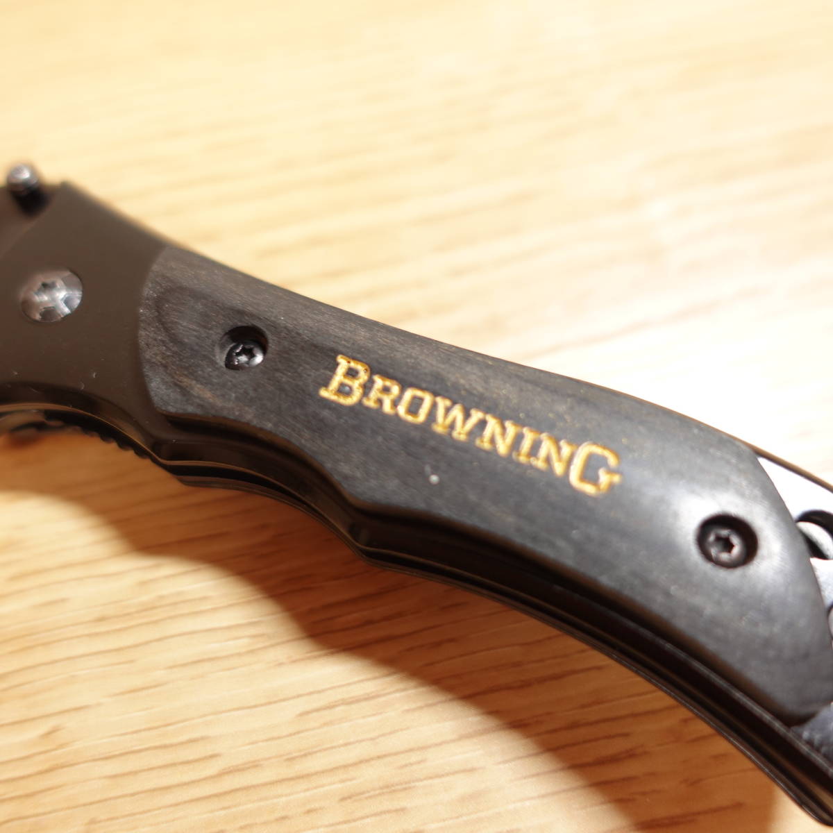 BROWNING フォールディングナイフ 黒 ブラック ブローニング ライナーロック 全長約160mm 刃渡り約65mm 刃幅約20mm 刃厚約2-3mm 重さ約111g