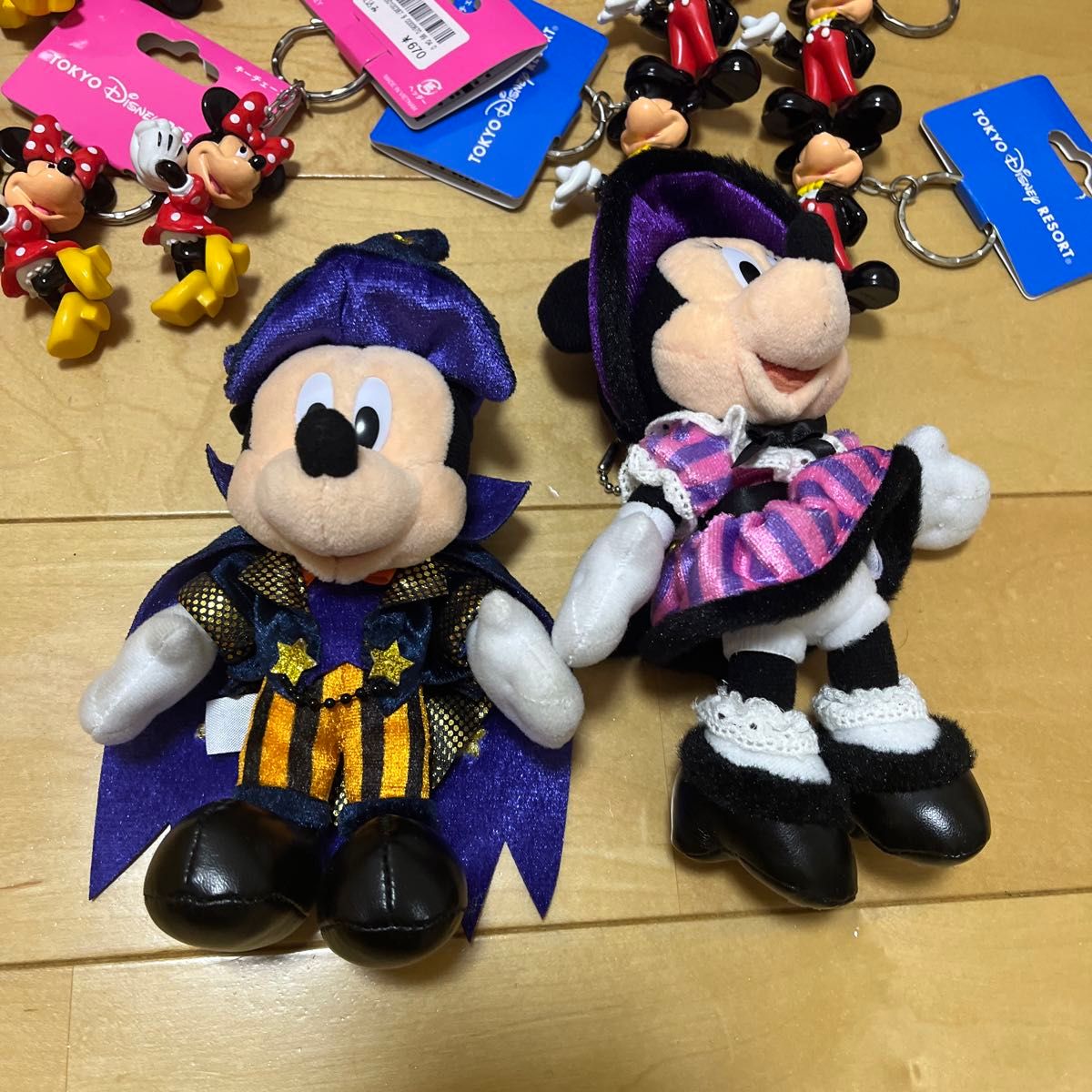 ディズニー ミッキーとミニー　キーホルダー、ぬいぐるみセット